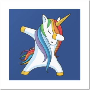 Dabbing Unicorn 2 Posters and Art